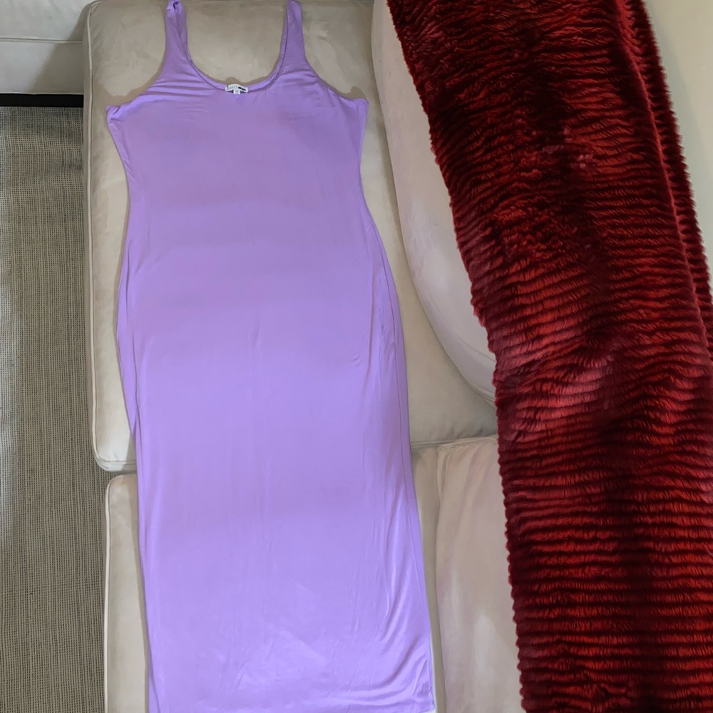 Ladies Plus FashionNova lavender maxi dress; Sz: 3x